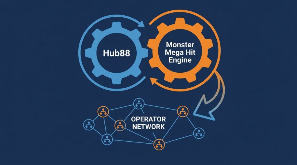 Hub88 Integrates Supplier’s Monster Mega Hit Engine Across Its Operator Network