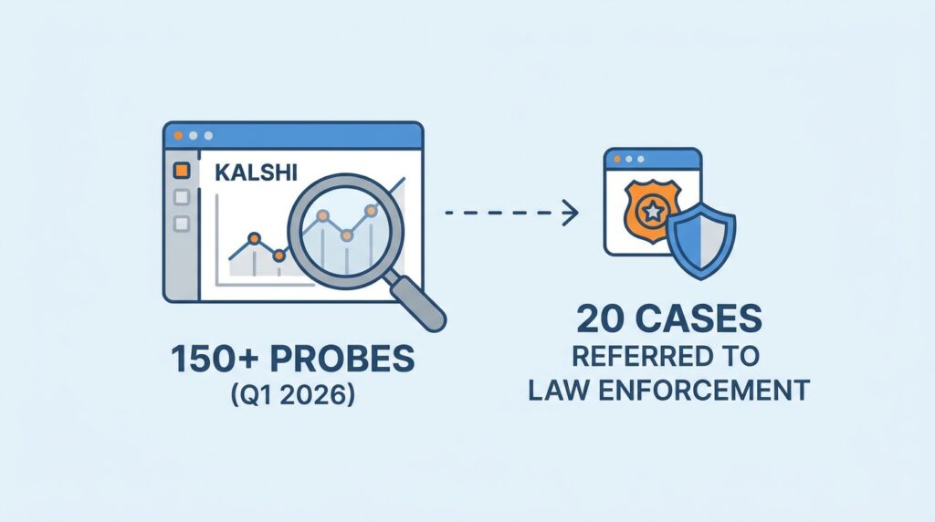 Kalshi Opens Over 150 Insider-Trading Probes in Q1 2026, Refers 20 Cases to Law Enforcement