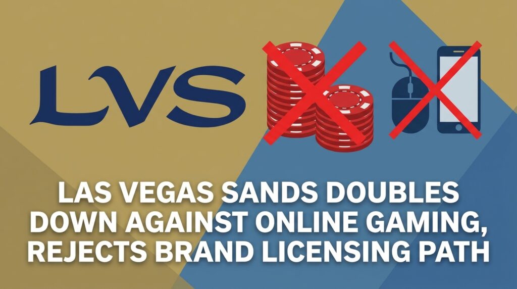 Las Vegas Sands Doubles Down Against Online Gaming, Rejects Brand Licensing Path