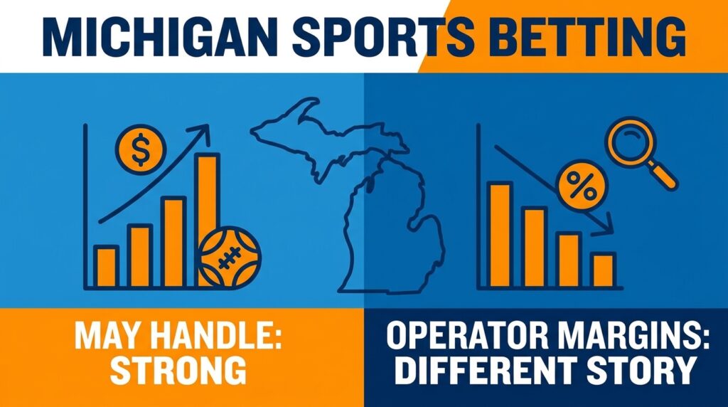 Michigan Sports Betting Handle Stayed Strong in May, but Operator Margins Tell a Different Story