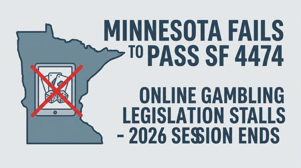 Minnesota Fails to Pass SF 4474: Online Gambling Legislation Stalls as 2026 Session Ends