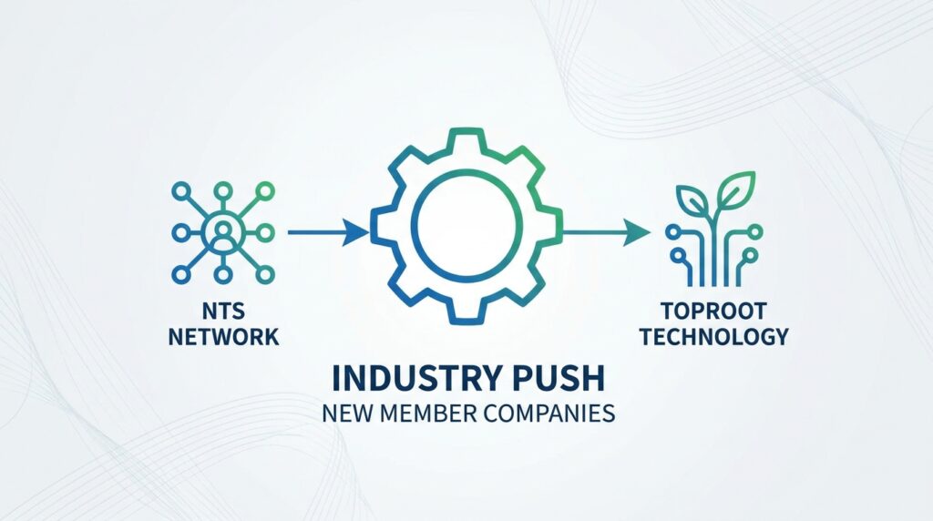 NTS Network and TopRoot Technology Join as New Member Companies in Industry Push