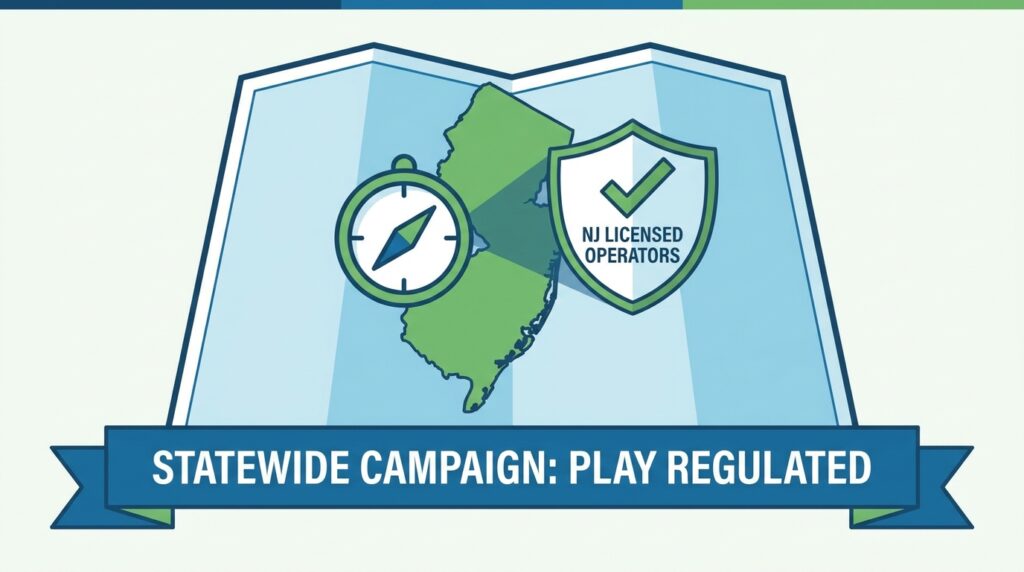 New Jersey Launches Statewide Campaign to Steer Gamblers Toward Licensed Operators