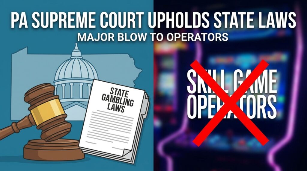 Pennsylvania Supreme Court Deals Major Blow to Skill Game Operators, Upholding State Gambling Laws