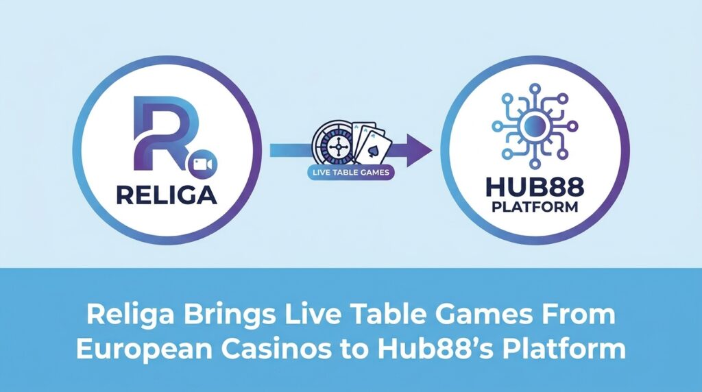 Religa Brings Live Table Games From European Casinos to Hub88’s Platform