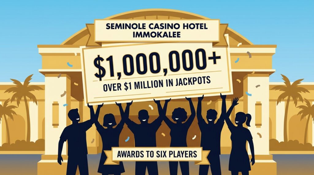 Seminole Casino Hotel Immokalee Awards Over $1 Million in Jackpots to Six Players