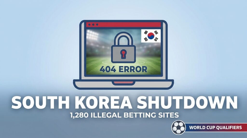 South Korea Shuts Down 1,280 Illegal Sports Betting Sites Ahead of FIFA World Cup Qualifiers