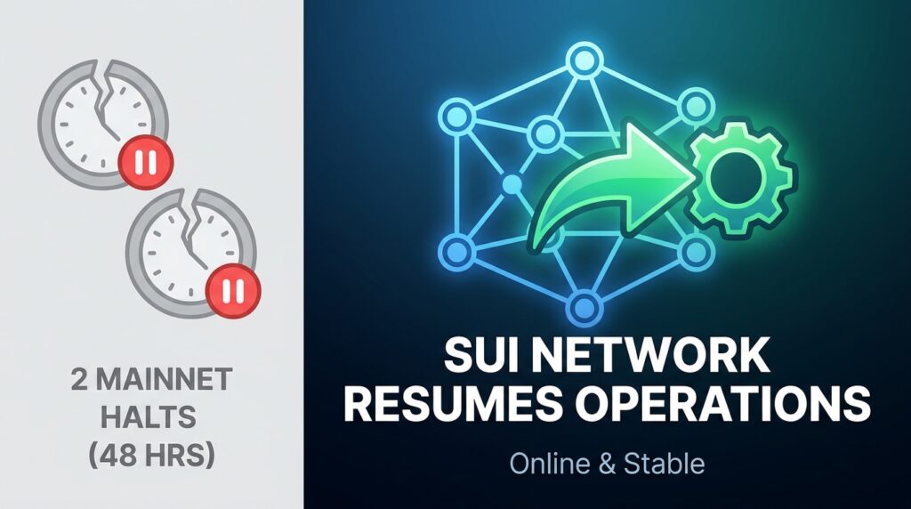 Sui Network Resumes Operations After Two Mainnet Halts in 48 Hours