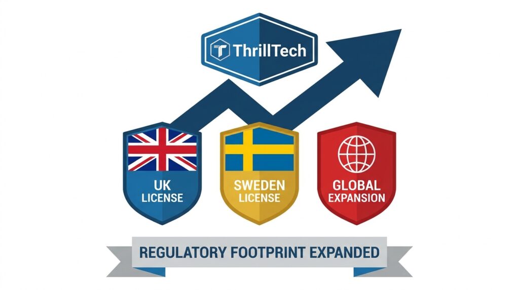 ThrillTech Expands Regulatory Footprint with New Licences Across UK, Sweden and Beyond