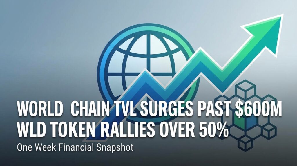 World Chain TVL Surges Past $600M as WLD Token Rallies Over 50% in One Week