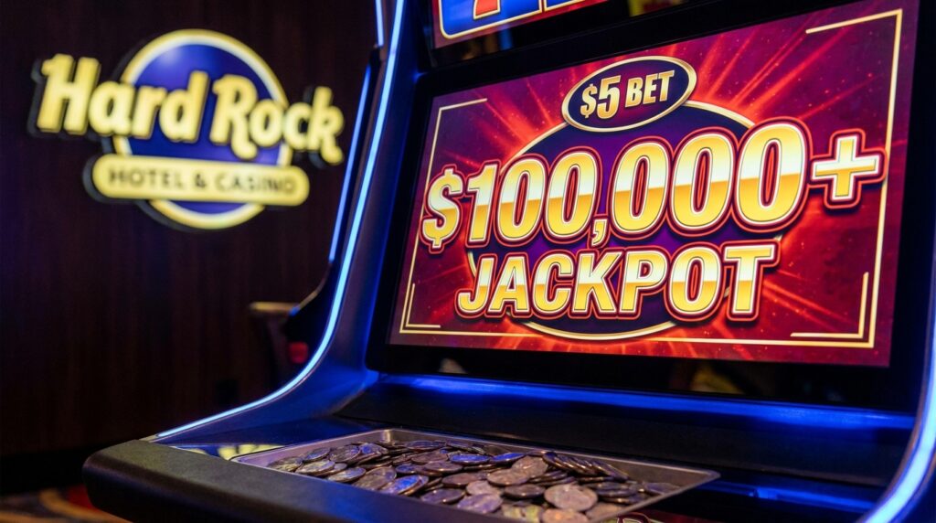 $5 Slot Bet Delivers Six-Figure Jackpot at Hard Rock Hotel & Casino