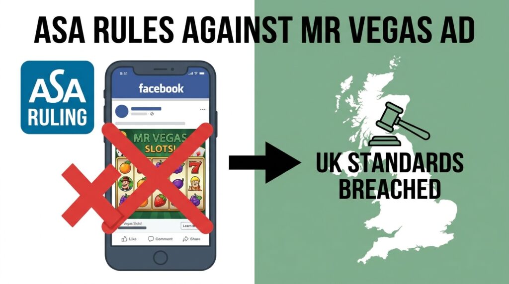 ASA Rules Against Mr Vegas Facebook Ad Over Cartoon Slot Tiles Breaching UK Standards