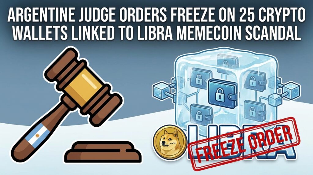 Argentine Judge Orders Freeze on 25 Crypto Wallets Linked to LIBRA Memecoin Scandal
