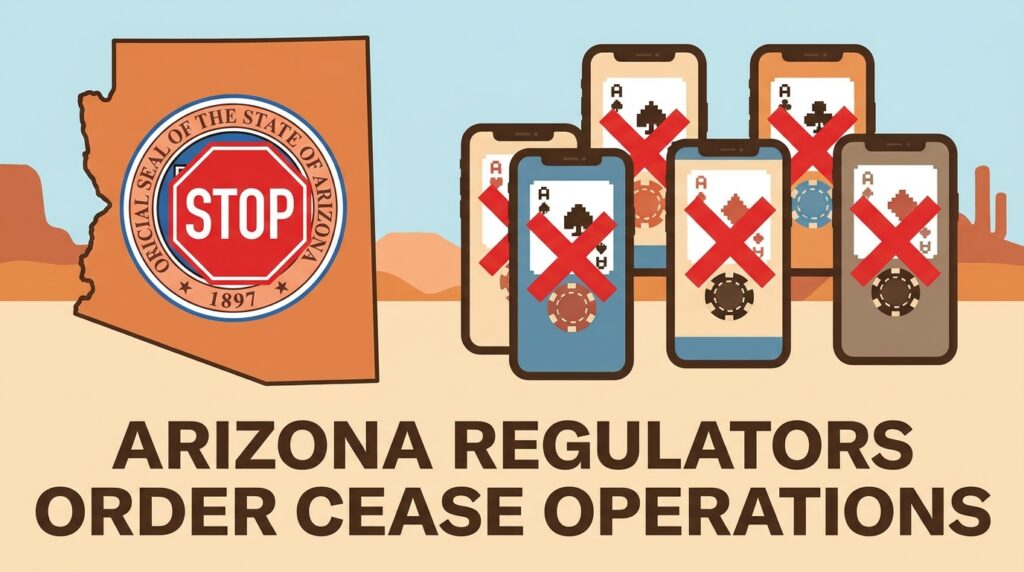 Arizona Regulators Order Five Online Gambling Platforms to Cease Operations Statewide