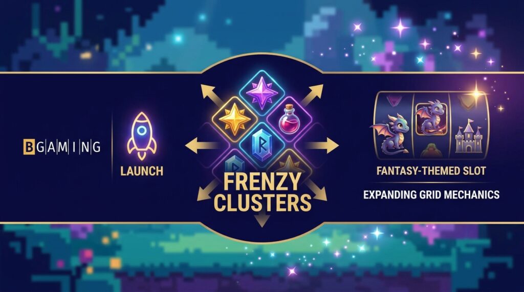BGaming Launches Frenzy Clusters: Expanding Grid Mechanics Meet Fantasy-Themed Slot Design