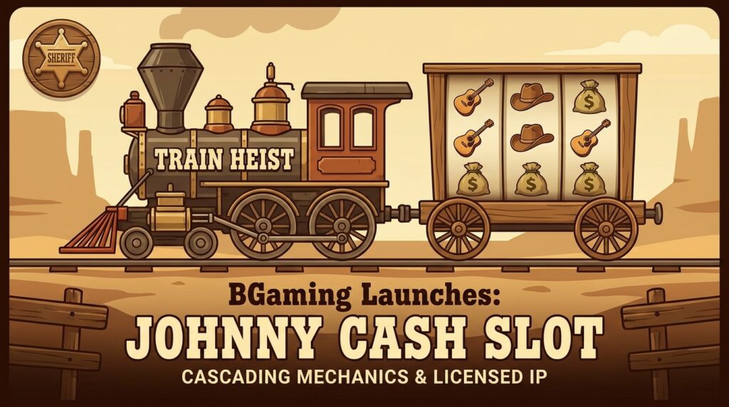 BGaming Launches Train Heist Johnny Cash Slot with Cascading Mechanics and Licensed IP