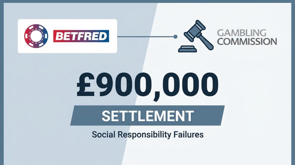 Betfred Faces £900,000 Gambling Commission Settlement Over Social Responsibility Failures