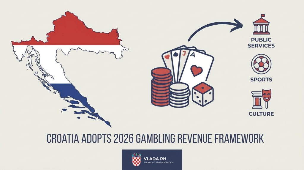 Croatia Adopts 2026 Gambling Revenue Distribution Framework Under Plenković Administration