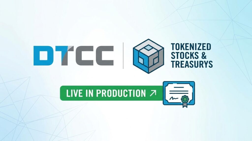 DTCC Goes Live With Tokenized Stocks and Treasurys in Production Environment