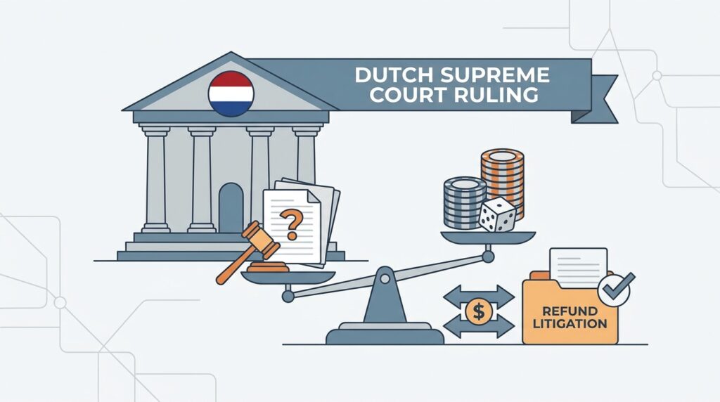 Dutch Supreme Court Rules Unlicensed Gambling Contracts Not Automatically Void, Reshaping Mass Refund Litigation