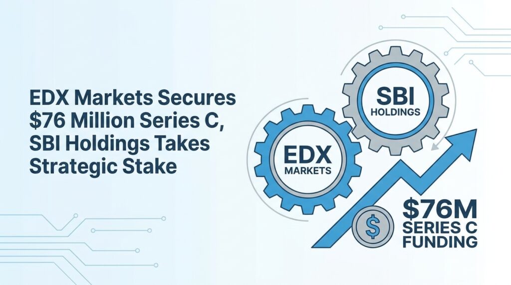 EDX Markets Secures $76 Million Series C as SBI Holdings Takes Strategic Stake