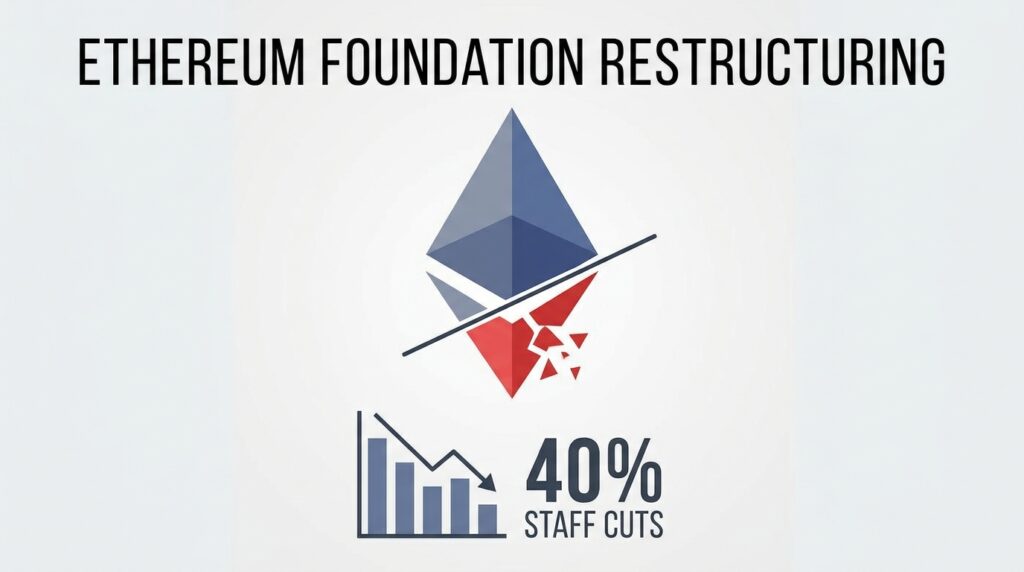 Ethereum Foundation Slashes Budget by 40% and Cuts Staff in Major Restructuring