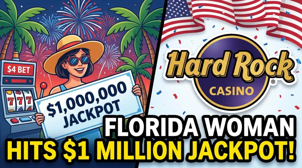 Florida Woman Hits $1 Million Jackpot on $4 Slot Bet at Hard Rock Casino During Fourth of July Weekend
