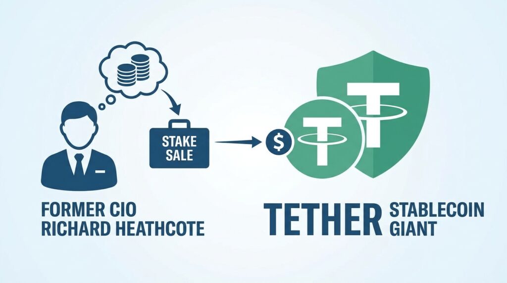 Former Tether CIO Richard Heathcote Reportedly Seeks to Sell Stake in Stablecoin Giant
