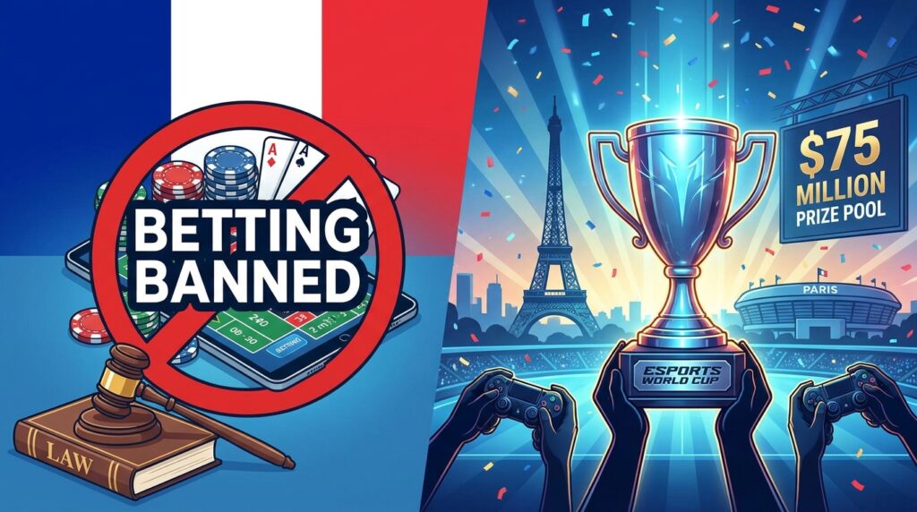 France Reaffirms Ban on Esports Betting as Paris Hosts $75 Million Esports World Cup