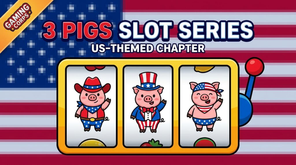 Gaming Corps Expands 3 Pigs Slot Series with US-Themed Chapter