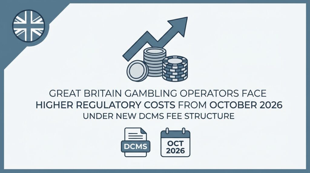 Great Britain Gambling Operators Face Higher Regulatory Costs from October 2026 Under New DCMS Fee Structure