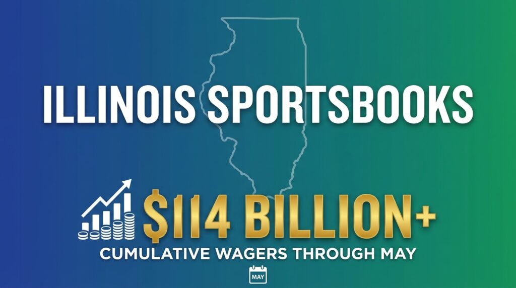 Illinois Sportsbooks Surpass $114 Billion in Cumulative Wagers Through May