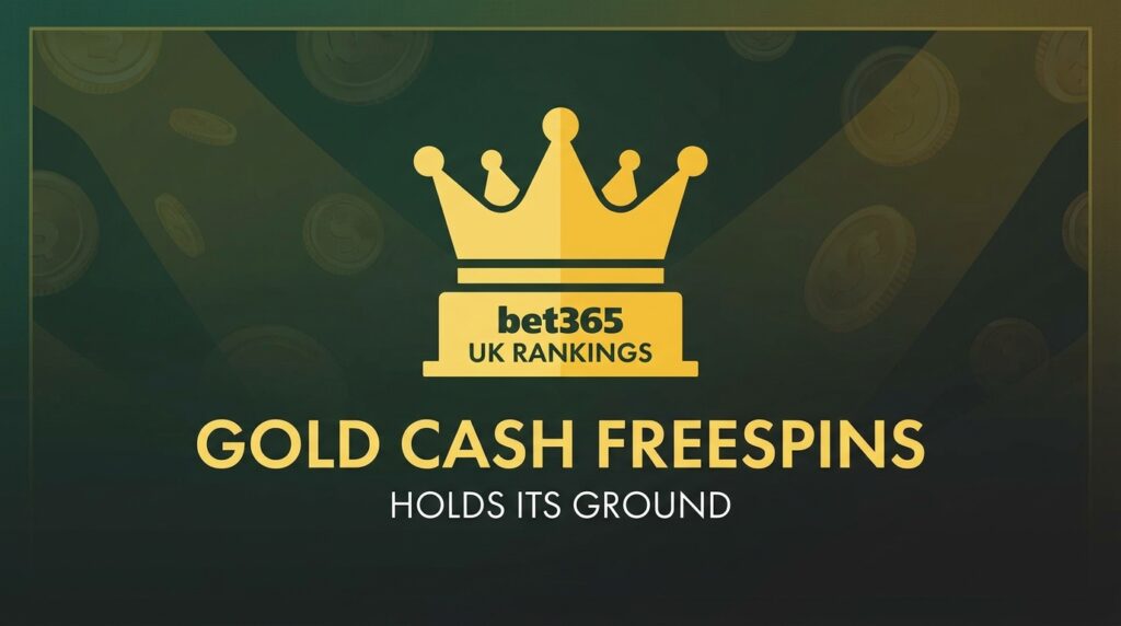 Inspired’s Gold Cash Freespins Holds Its Ground atop bet365’s UK Rankings