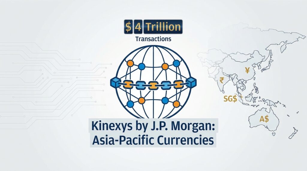 J.P. Morgan’s Kinexys Blockchain Surpasses $4 Trillion in Transactions, Expands Into Asia-Pacific Currencies