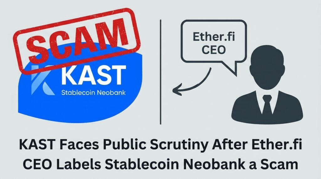 KAST Faces Public Scrutiny After Ether.fi CEO Labels Stablecoin Neobank a Scam