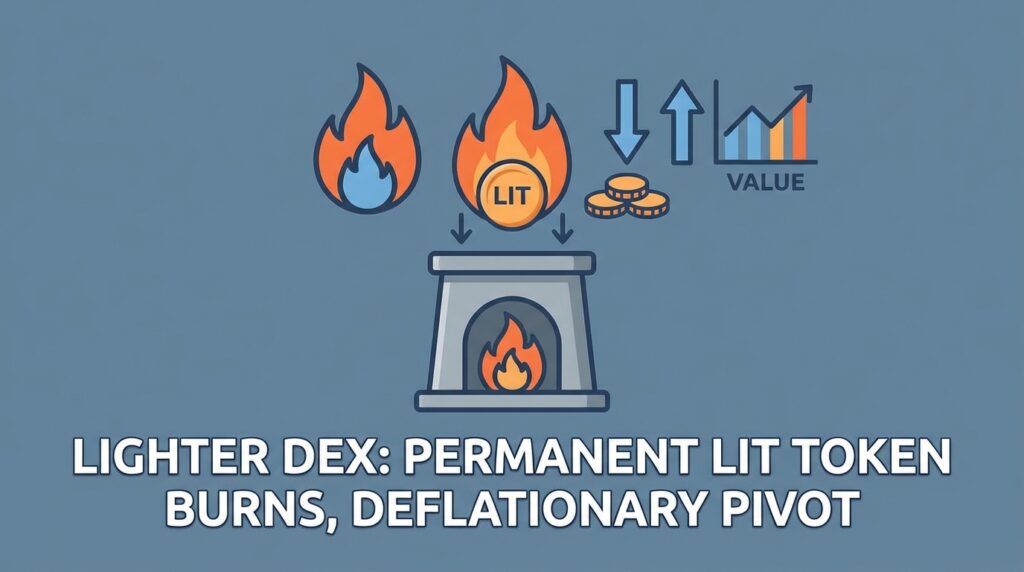 Lighter DEX Shifts to Permanent LIT Token Burns, Signaling Deflationary Pivot
