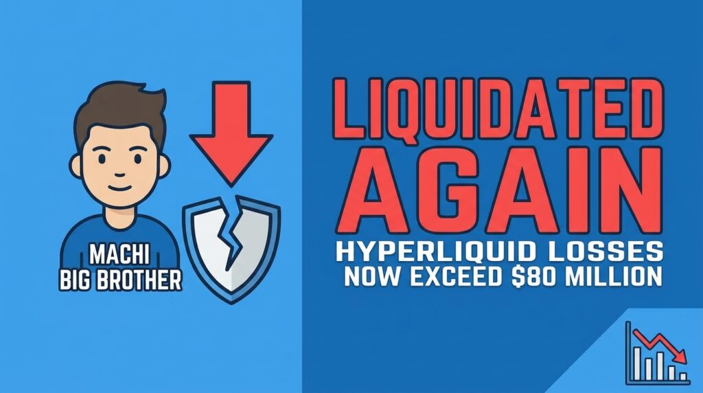 Machi Big Brother Liquidated Again on Hyperliquid, Losses Now Exceed $80 Million