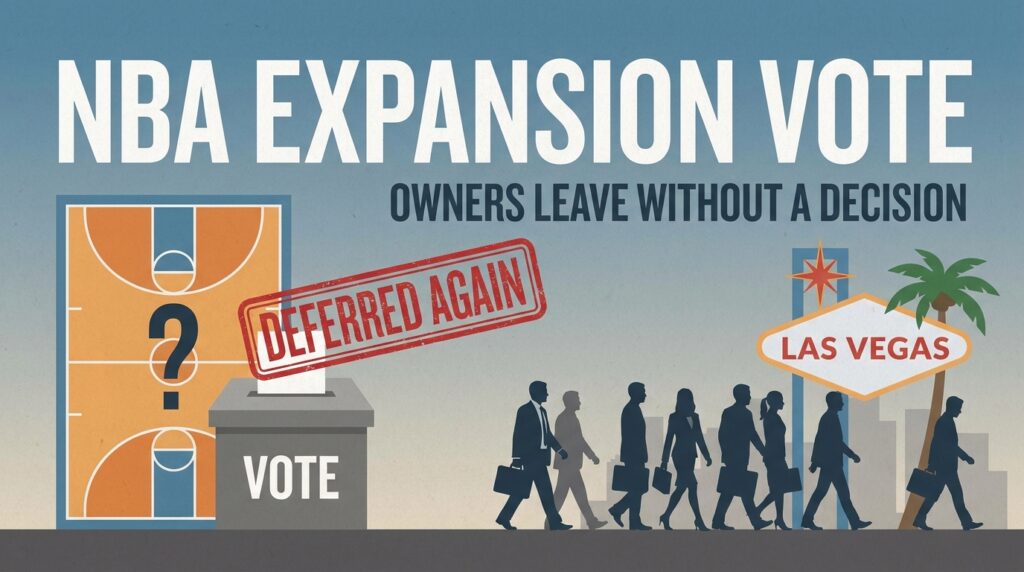 NBA Expansion Vote Deferred Again as Owners Leave Las Vegas Without a Decision