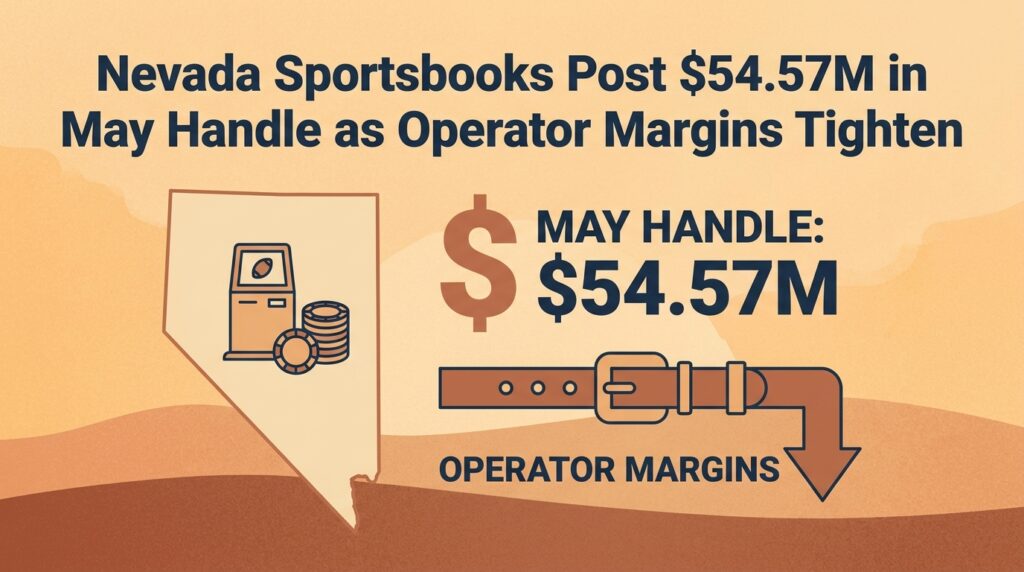 Nevada Sportsbooks Post $54.57M in May Handle as Operator Margins Tighten