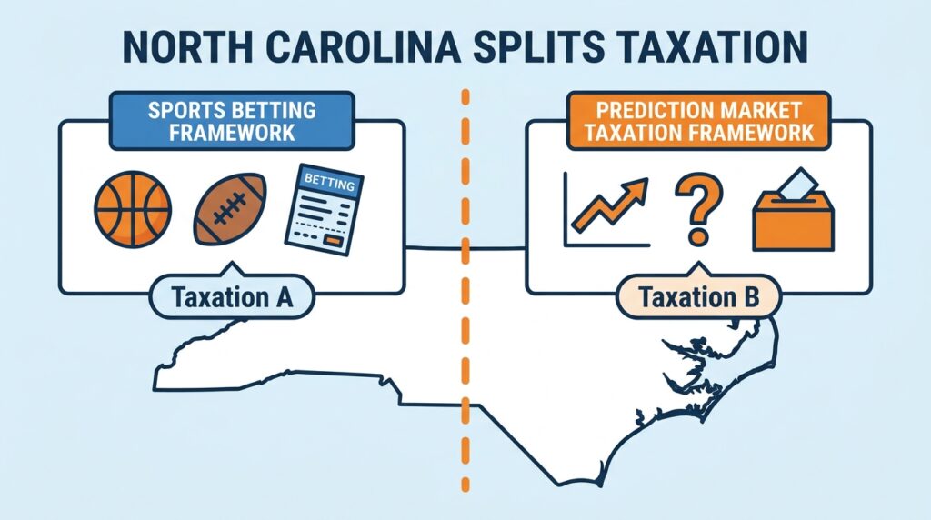 North Carolina Splits Sports Betting and Prediction Market Taxation Into Two Distinct Frameworks