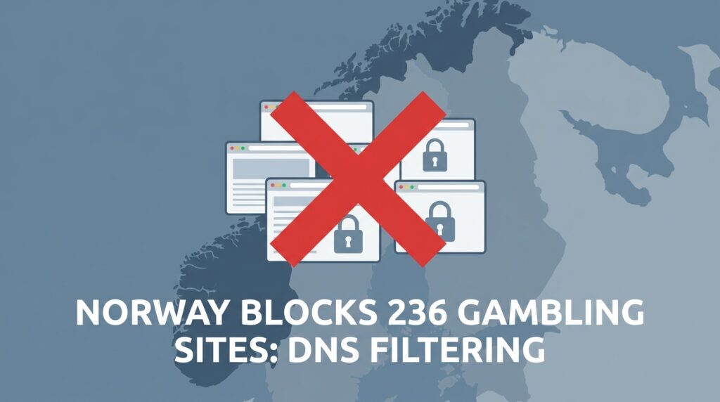 Norway Blocks 236 Unauthorised Gambling Websites in First Year of DNS Filtering Enforcement