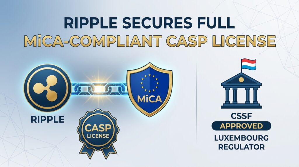 Ripple Secures Full MiCA-Compliant CASP License from Luxembourg Regulator