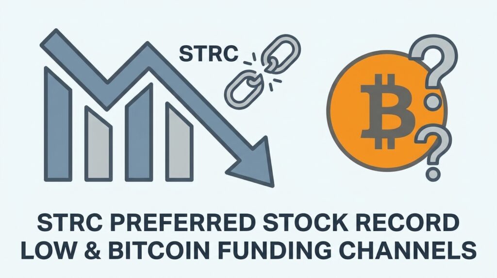 Strategy’s STRC Preferred Stock Hits Record Low, Raising Questions About Bitcoin Funding Channels