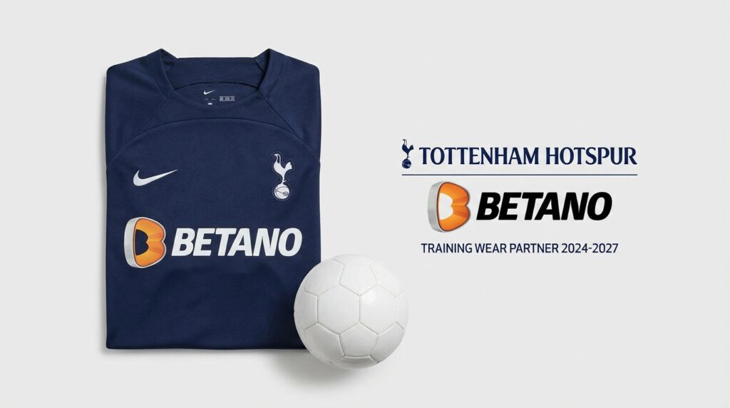 Tottenham Hotspur Signs Three-Year Training Wear Deal with Betano