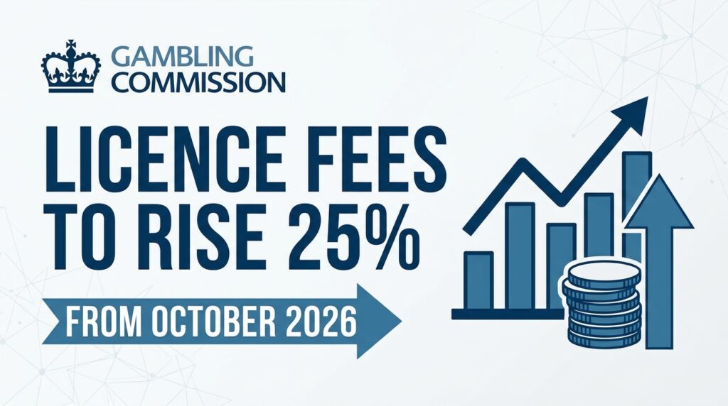 UK Gambling Commission Licence Fees to Rise 25% From October 2026