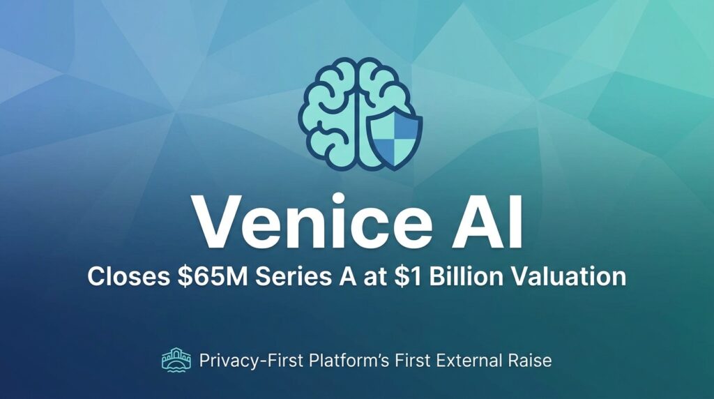 Venice AI Closes $65M Series A at $1 Billion Valuation, Marking Privacy-First Platform’s First External Raise