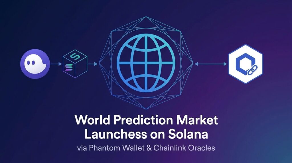 World Prediction Market Launches on Solana via Phantom Wallet, Taps Chainlink Oracles