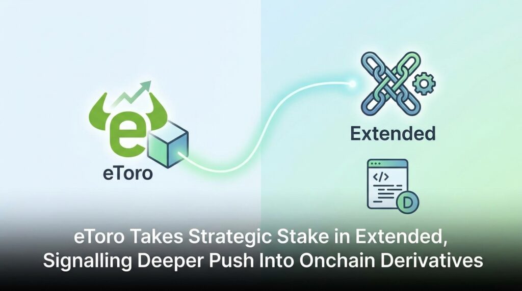 eToro Takes Strategic Stake in Extended, Signalling Deeper Push Into Onchain Derivatives