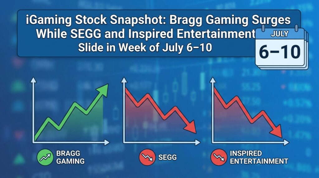 iGaming Stock Snapshot: Bragg Gaming Surges While SEGG and Inspired Entertainment Slide in Week of July 6–10