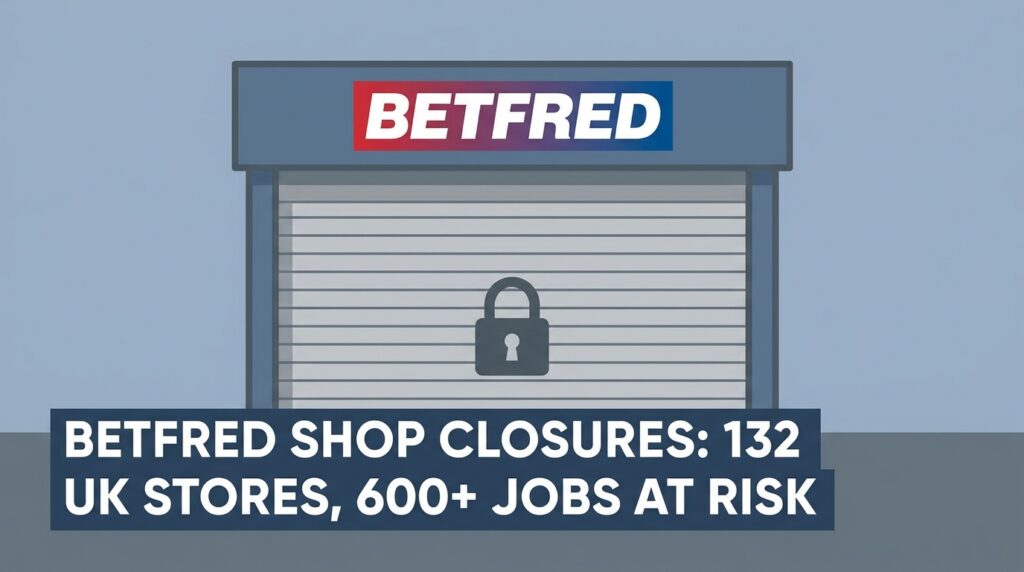 Betfred to Shutter 132 UK Betting Shops, Putting Over 600 Jobs at Risk